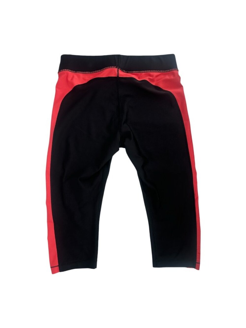 Under Armour HeatGear Compression Capri Leggings XL Black Coral Pink Cropped - Picture 4 of 8
